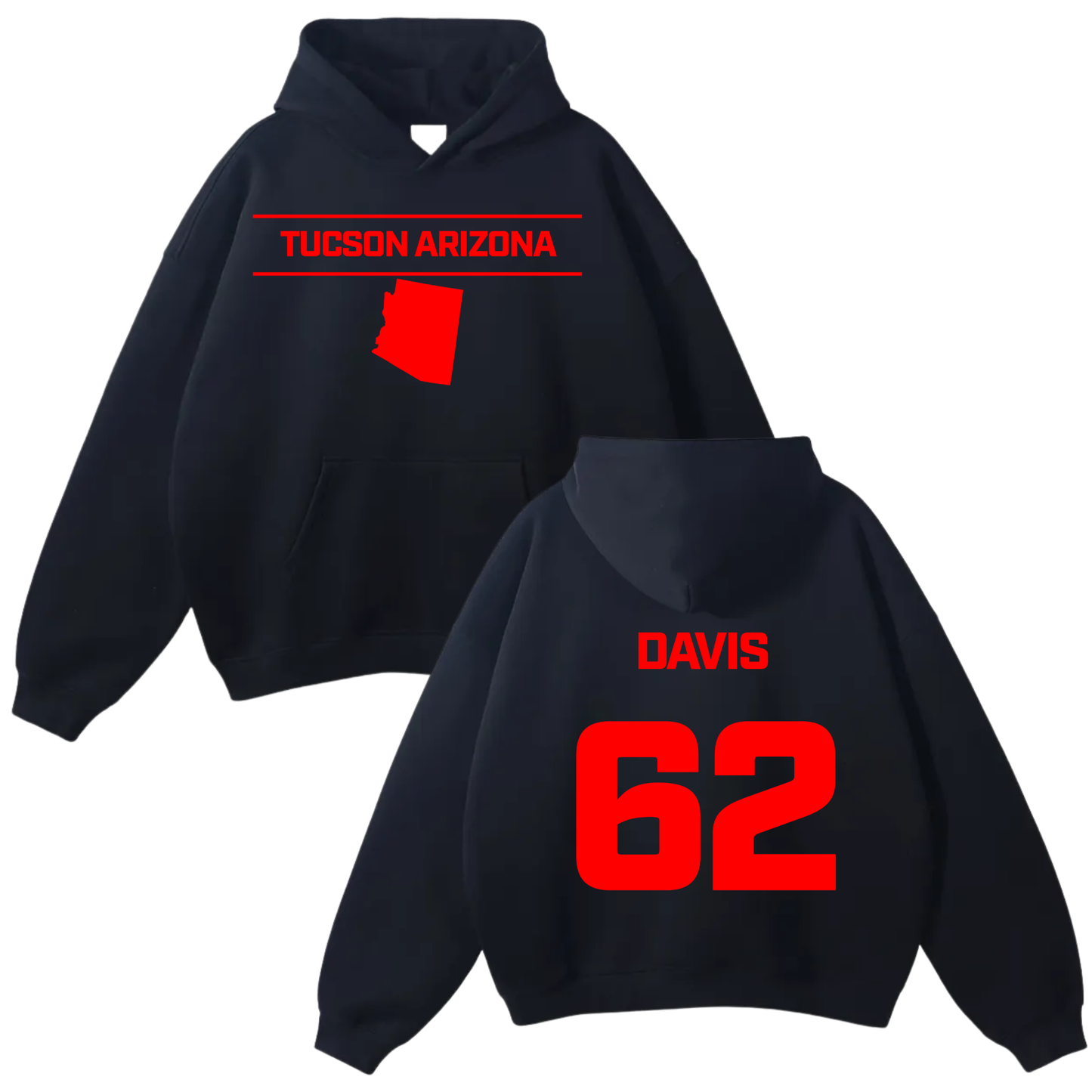 Turmaine Davis Oversize Fleeced Hoodie