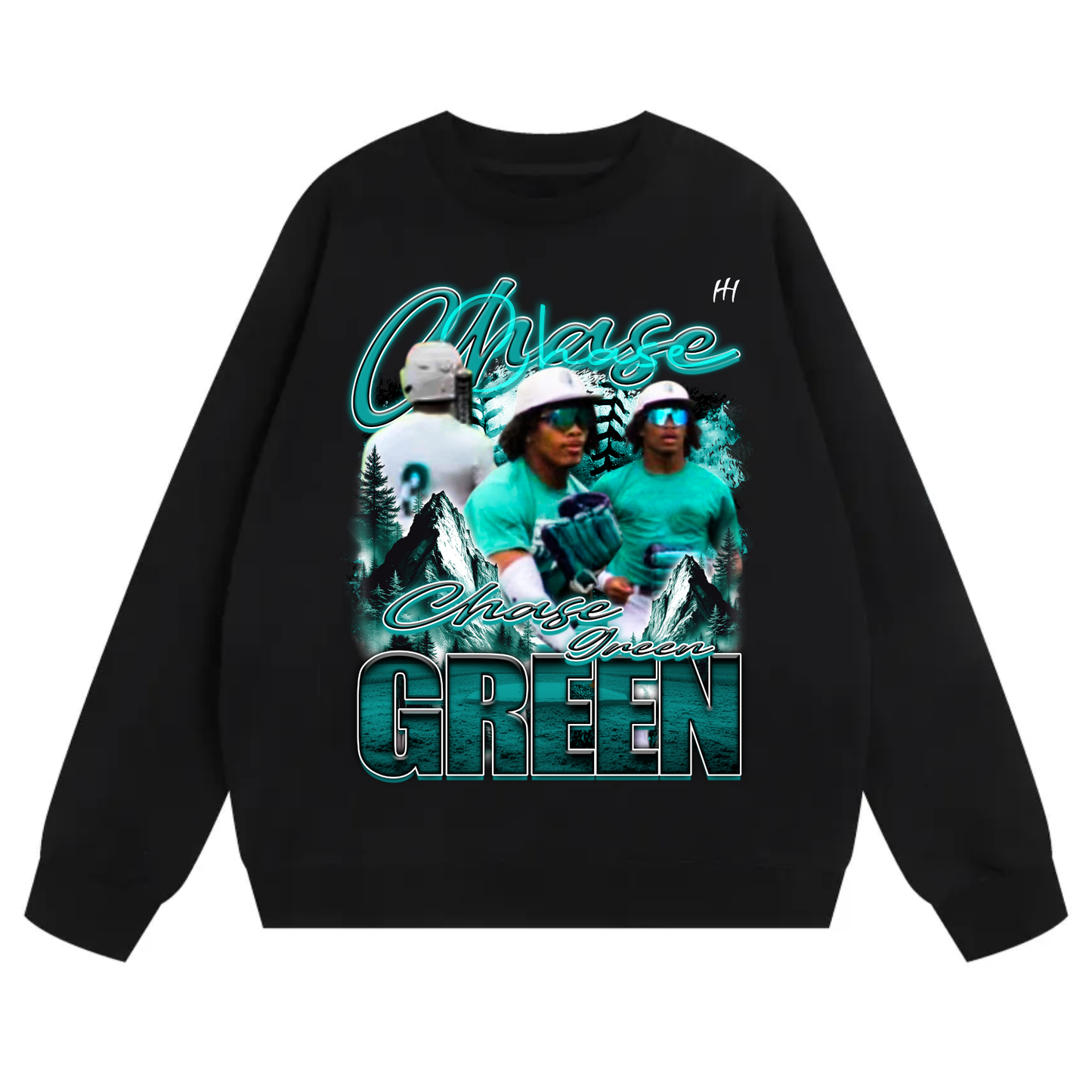 Chase Green Heavyweight Crewneck Sweatshirt
