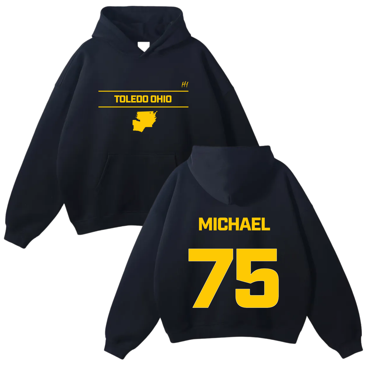 Michael Anthony Cherry Oversize Fleeced Hoodie