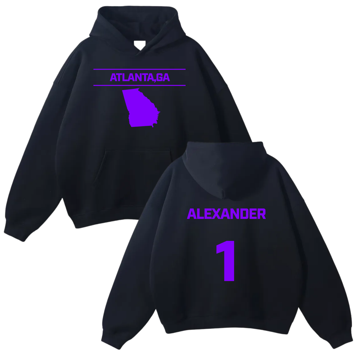 Jaylan Alexander Oversize Fleeced Hoodie