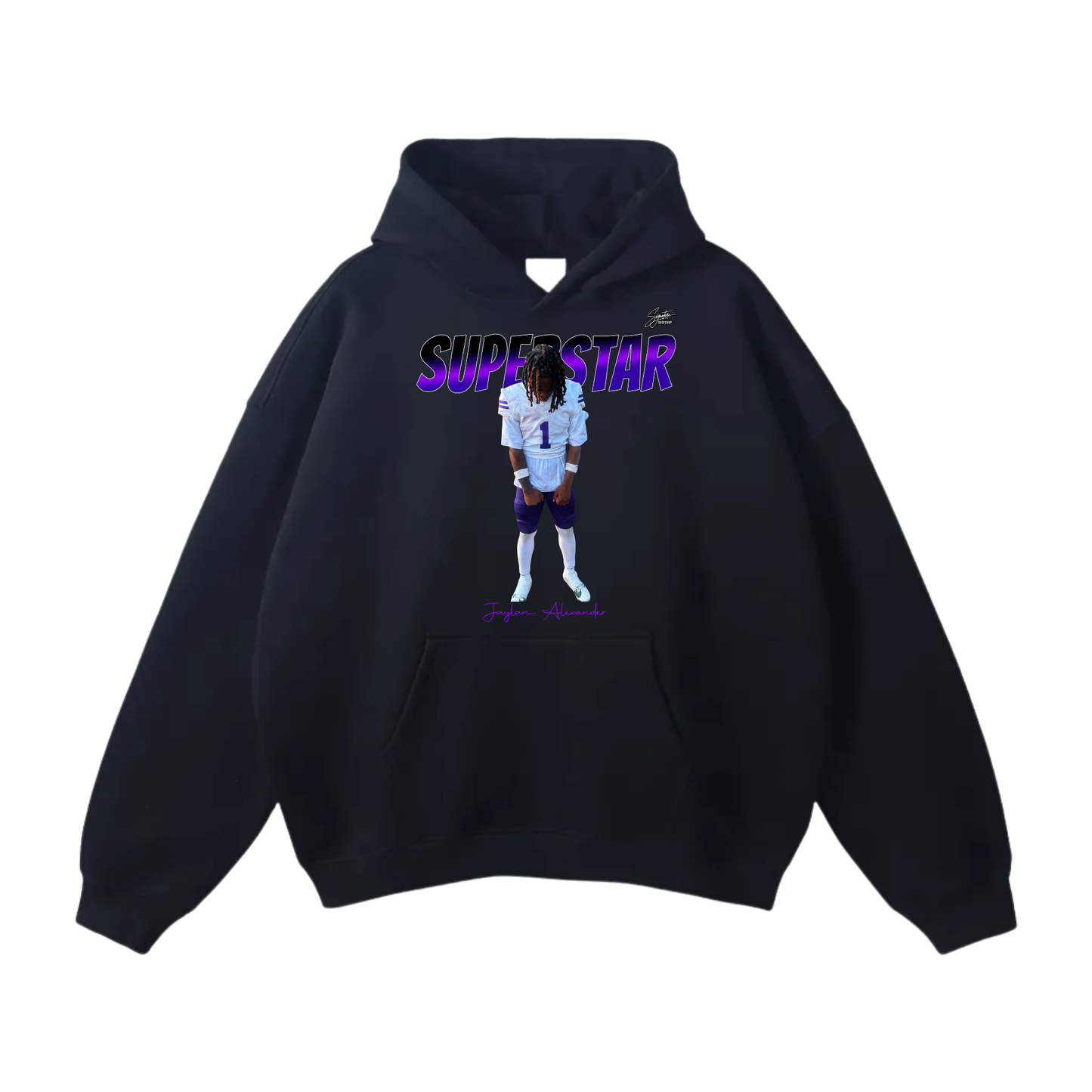 Jaylan Alexander Oversize Fleeced Hoodie