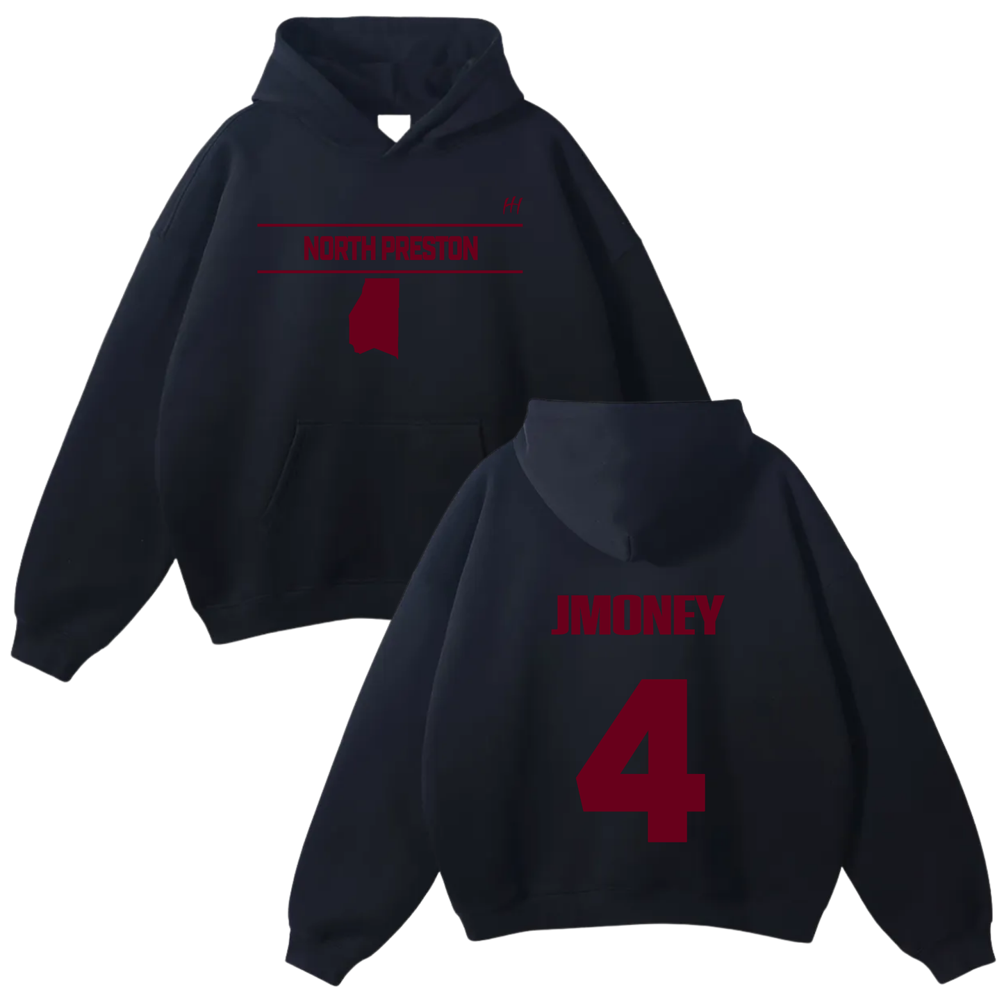 Jashajaun Downey Oversize Fleeced Hoodie