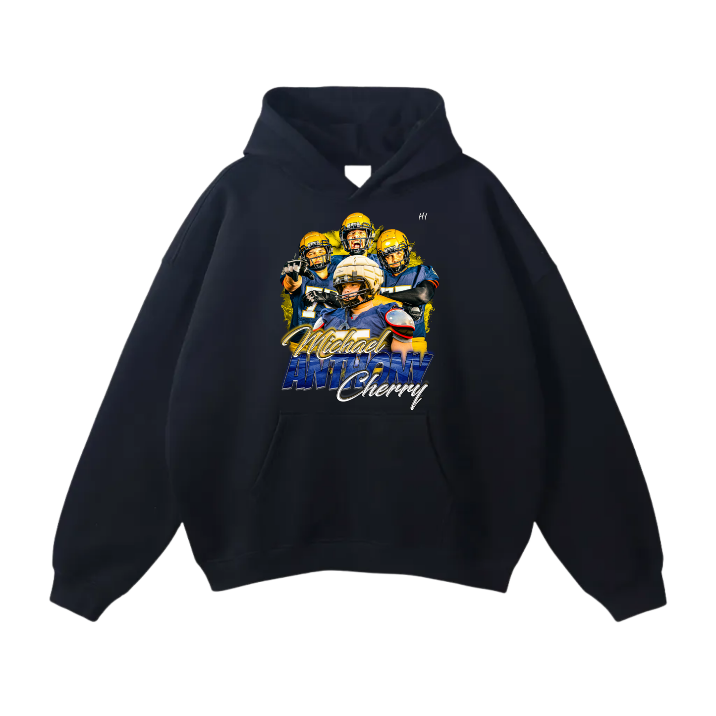 Michael Anthony Cherry Oversize Fleeced Hoodie