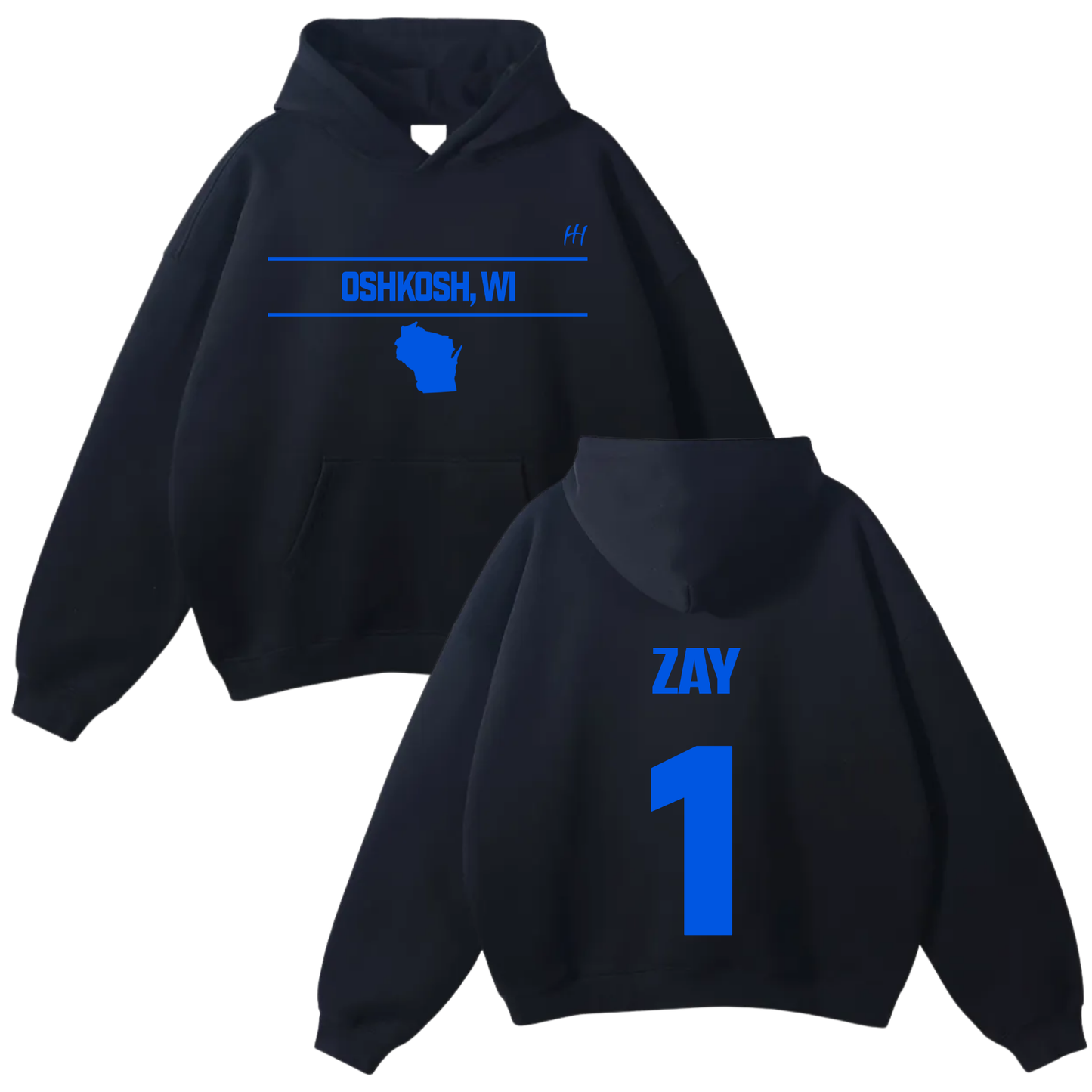 Isaiah Avion Kelly Oversize Fleeced Hoodie