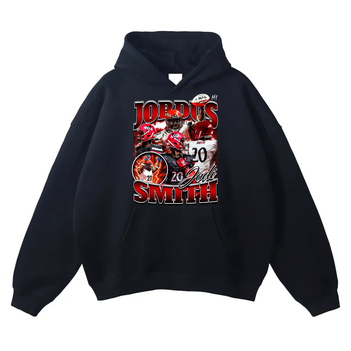 Jordus Smith Oversize Fleeced Hoodie