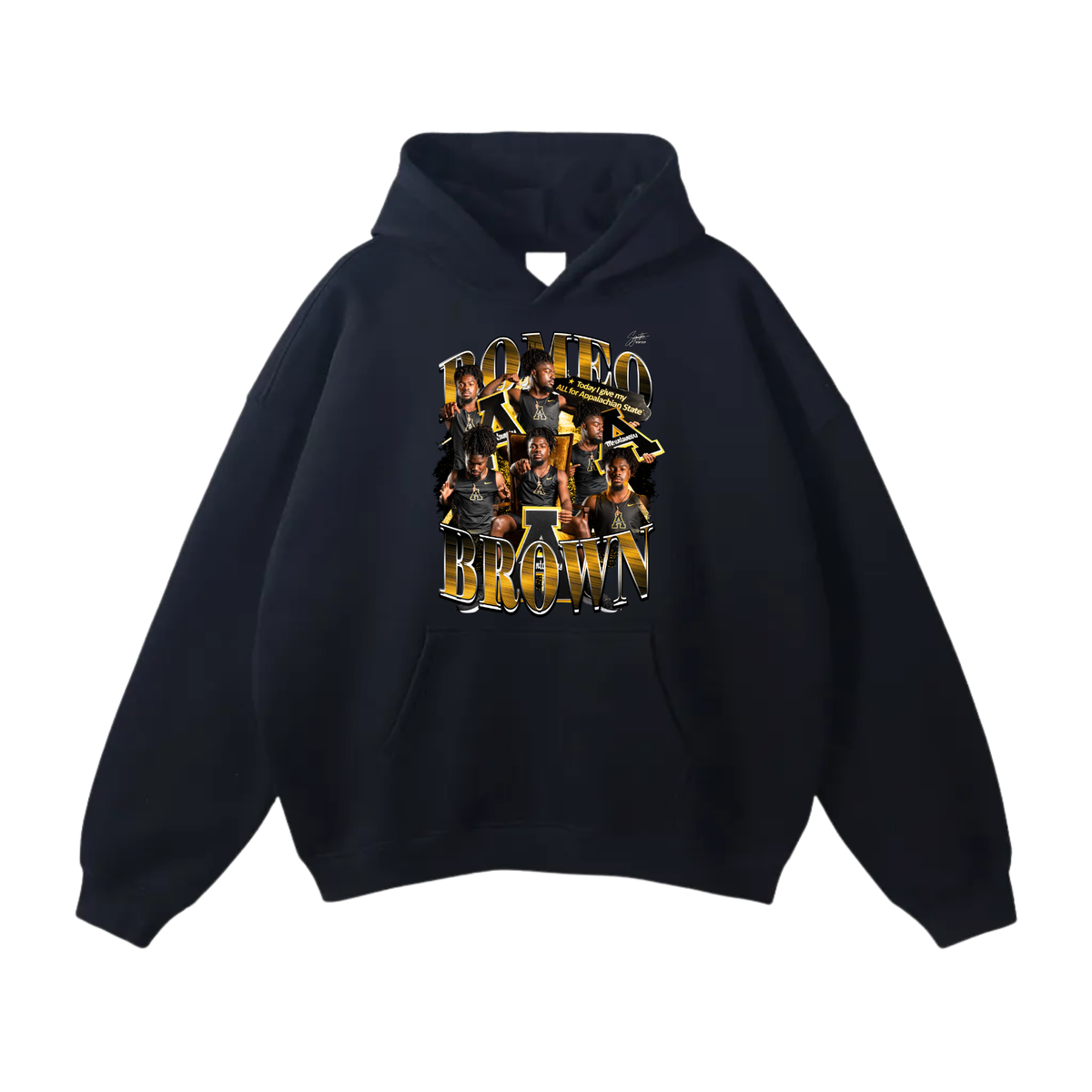 Romeo Brown Oversize Fleeced Hoodie
