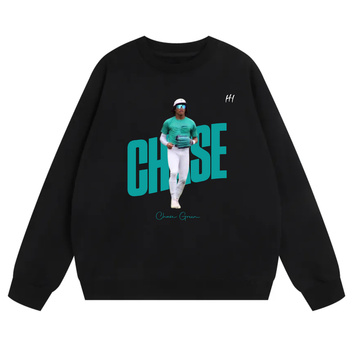 Chase Green Heavyweight Crewneck Sweatshirt