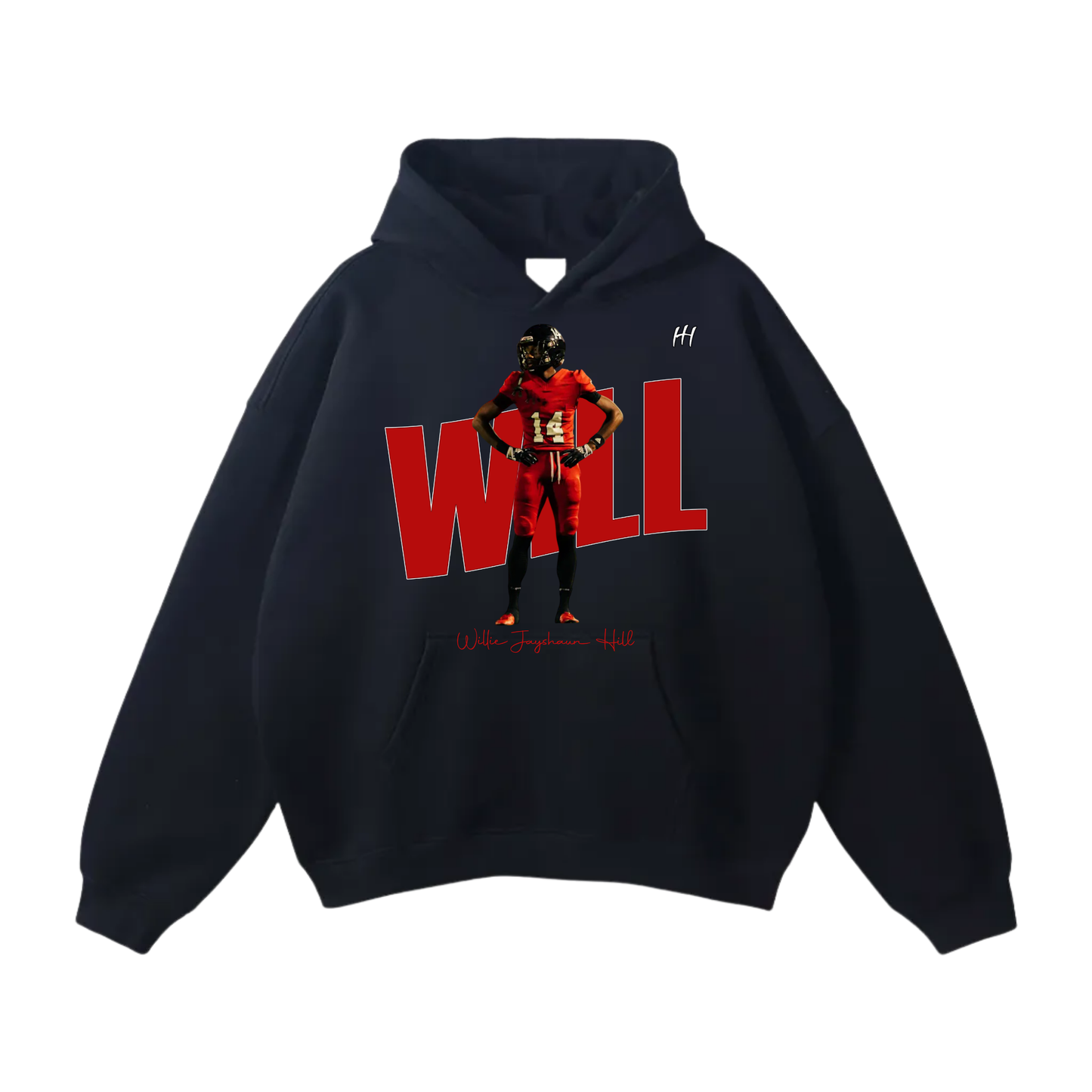 Willie Jayshaun Hill Oversize Fleeced Hoodie