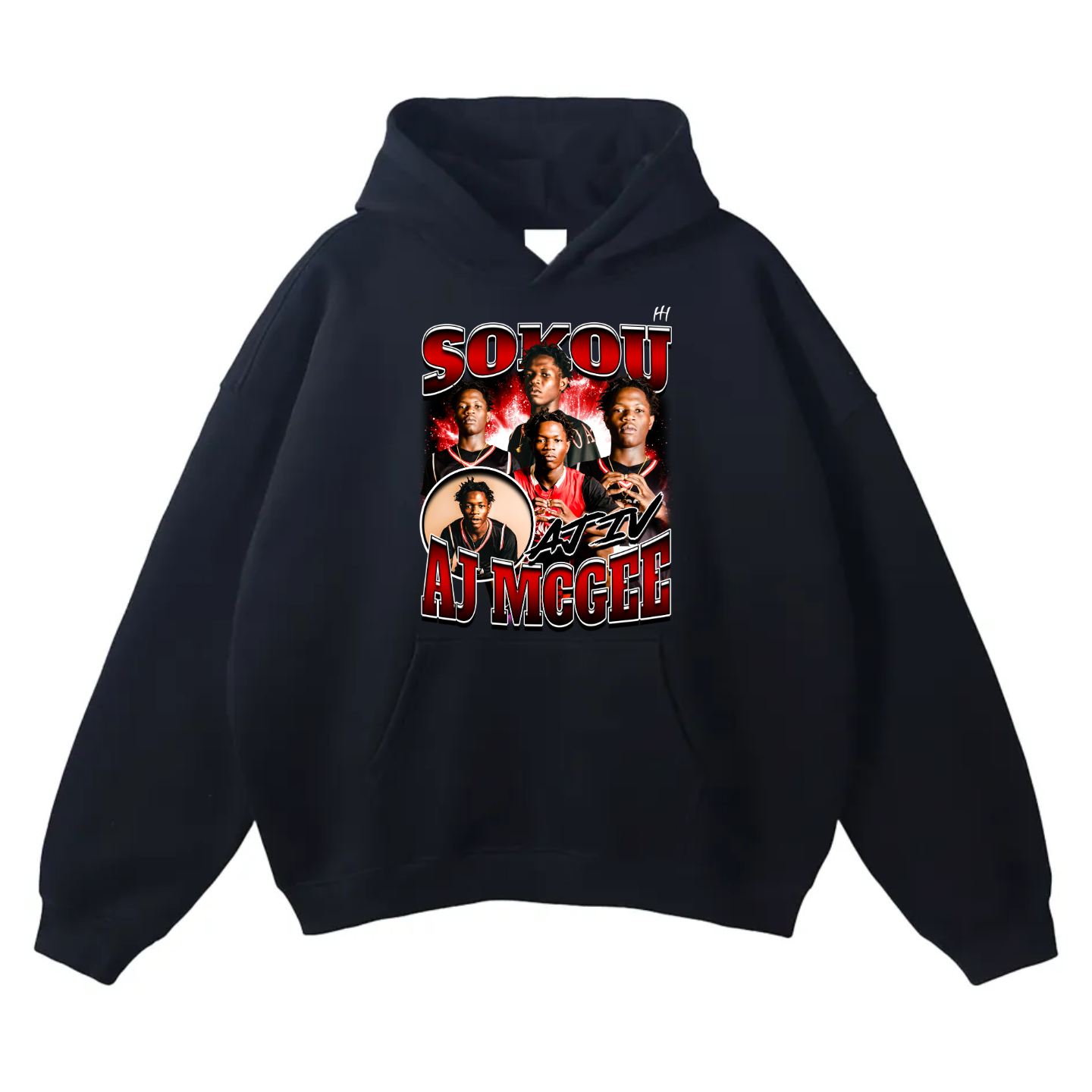 Sokou Aj McGee Oversize Fleeced Hoodie