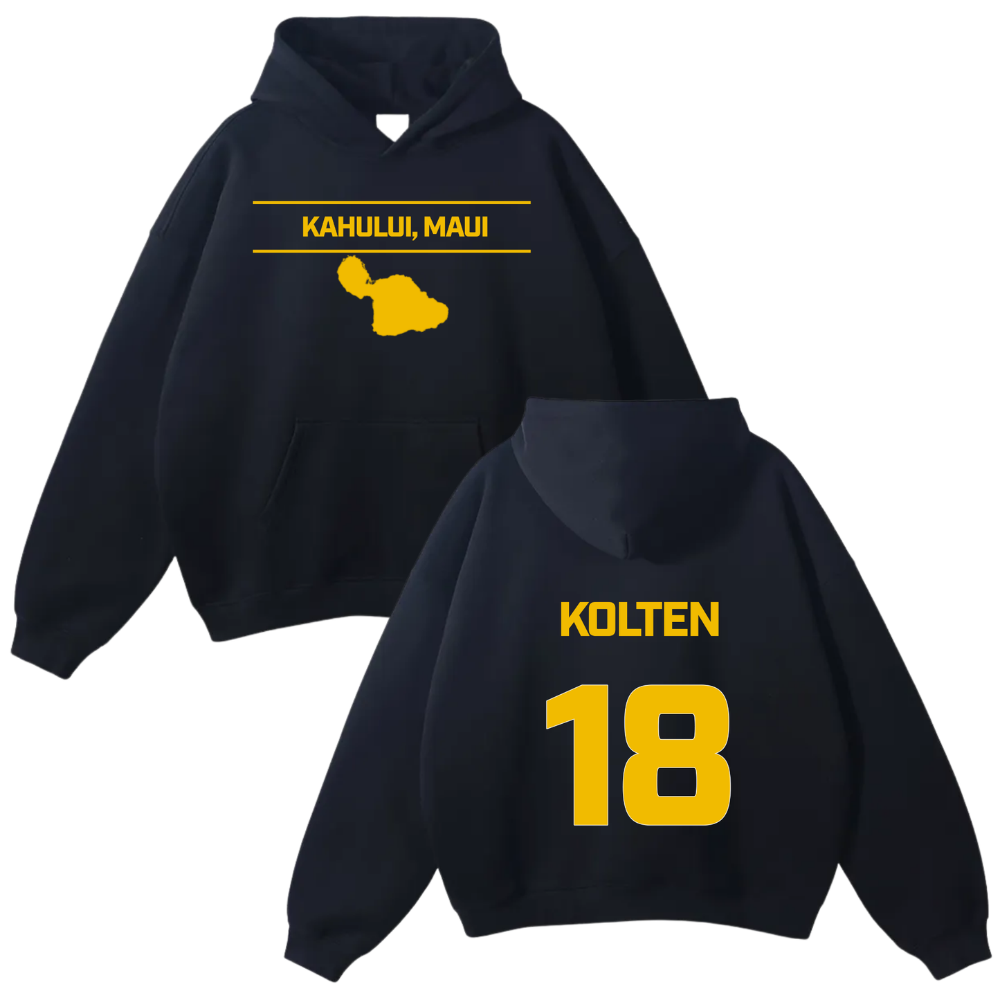Kolten Waikiki-Caldeira Oversize Fleeced Hoodie