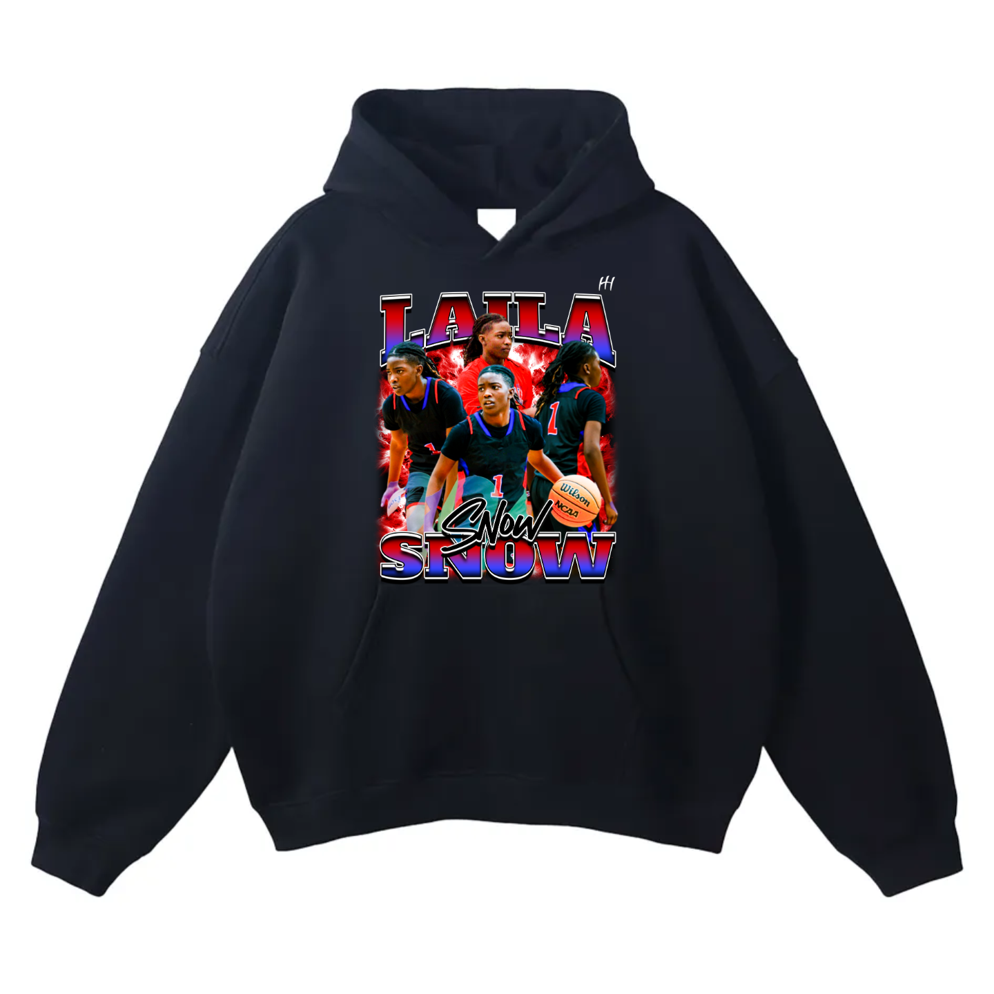 Laila Snow Oversize Fleeced Hoodie