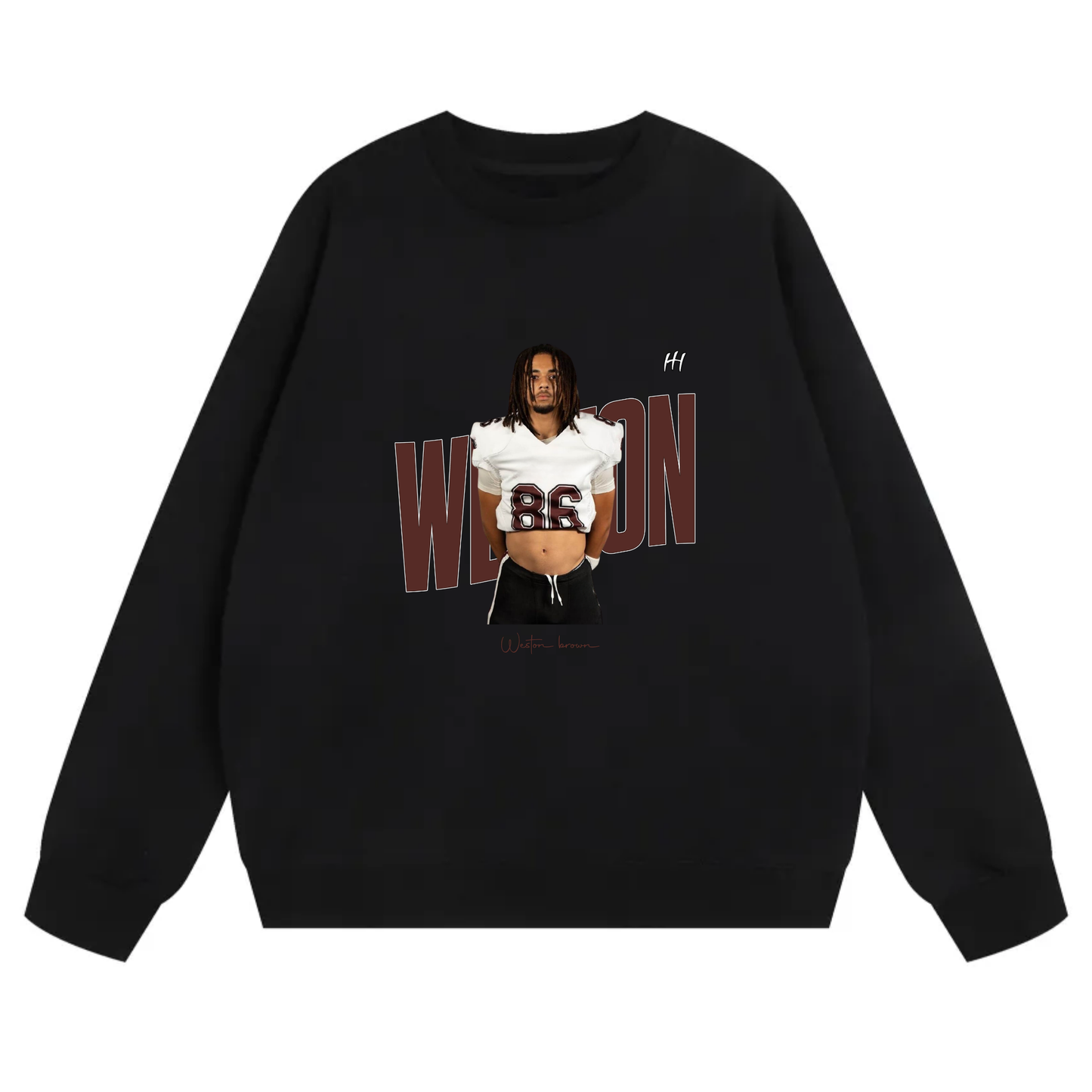 Weston Brown Heavyweight Crewneck Sweatshirt