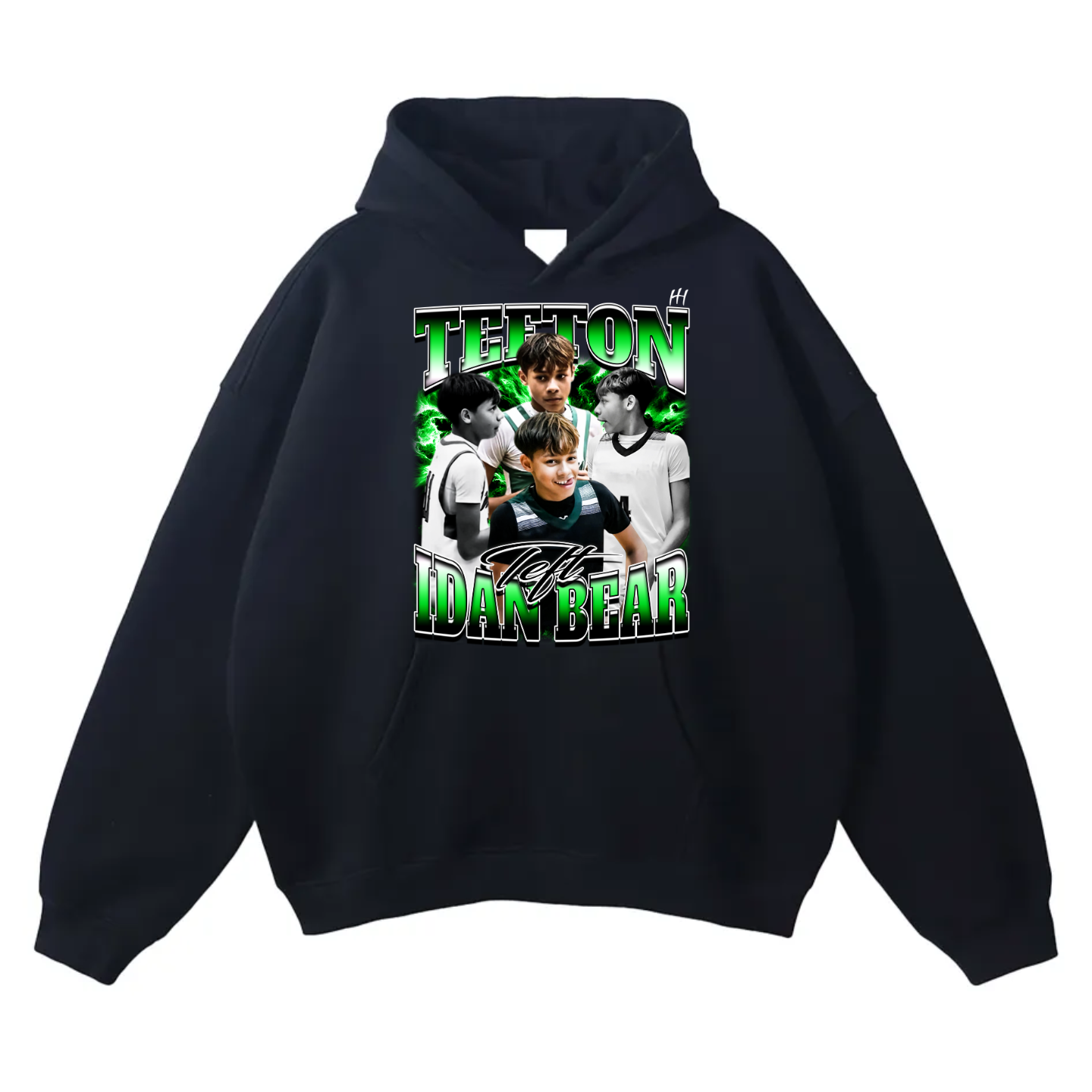 Tefton Idan Bear Oversize Fleeced Hoodie