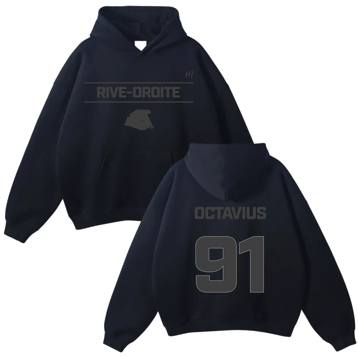 Octavius Sayann Oversize Fleeced Hoodie