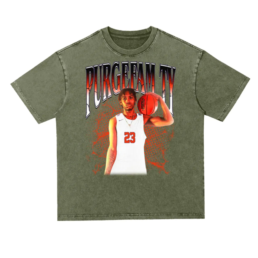 Tyleek Turner Oversized Acid Wash Tee