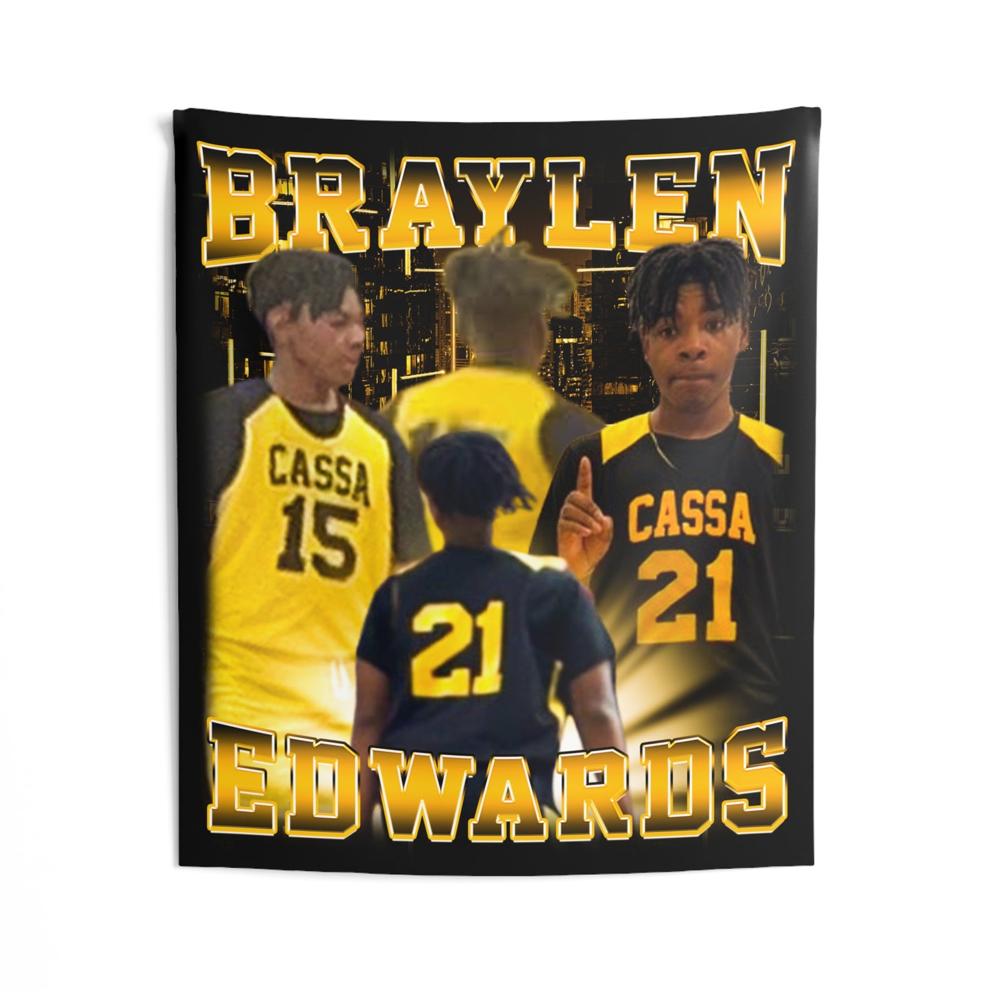 Braylen Edwards Tapestry 50” x 60”