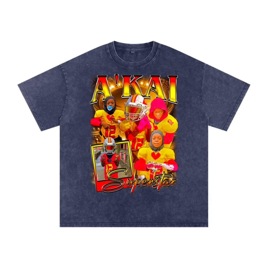 A'kai Oversized Acid wash T-shirt