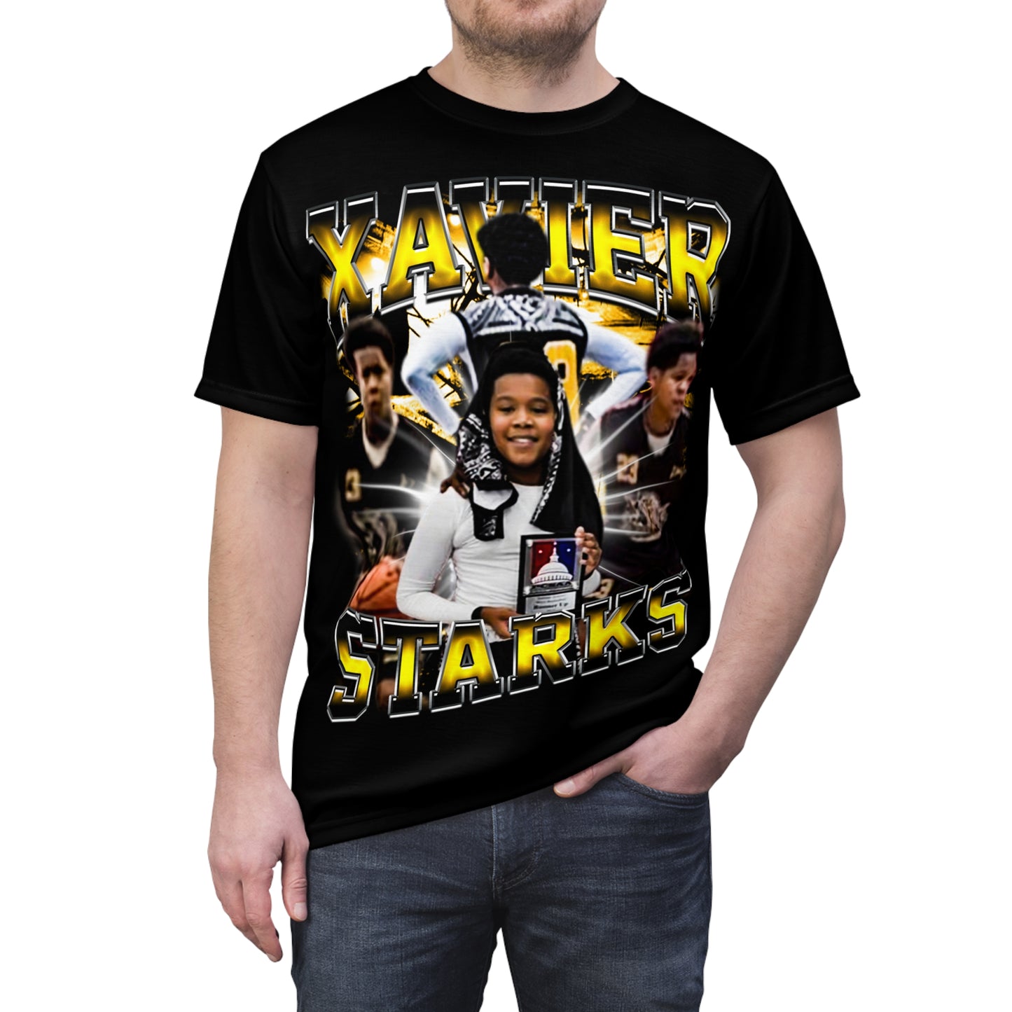 Xavier Starks Vintage Full Print Tee