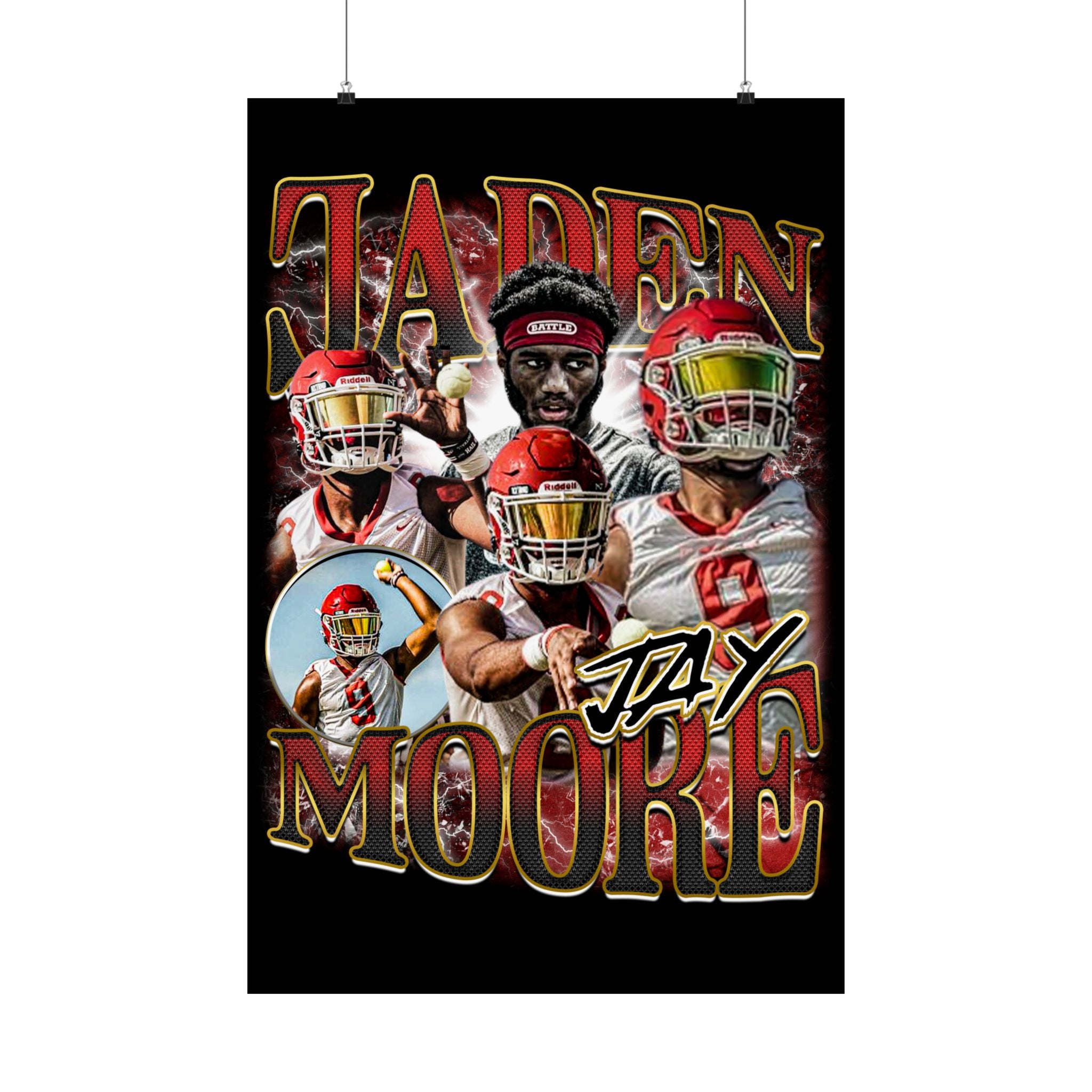 Jaden Moore Poster 24" x 36" Hometown Hero