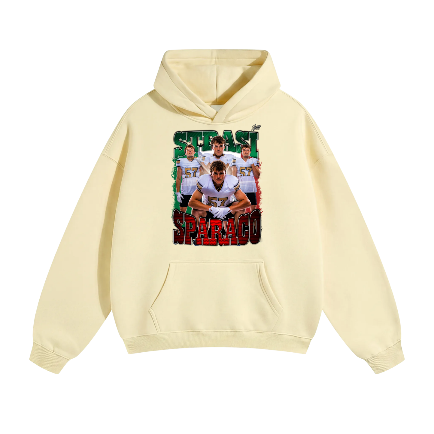 Strasi Sparaco Oversize Fleeced Hoodie