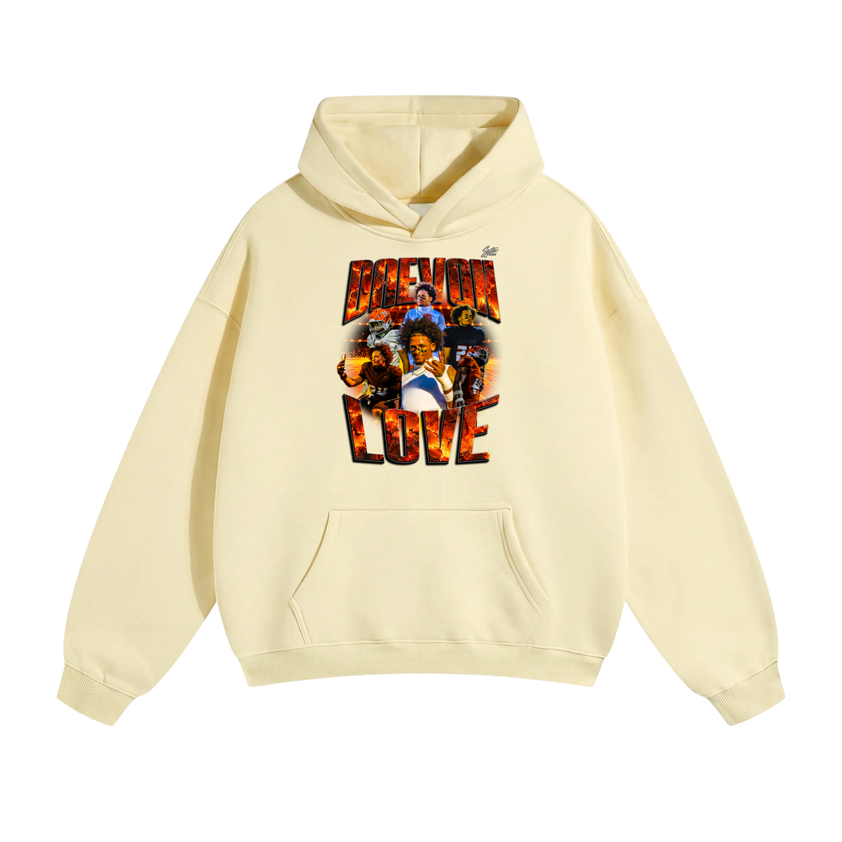 Daevon love Oversize Fleeced Hoodie