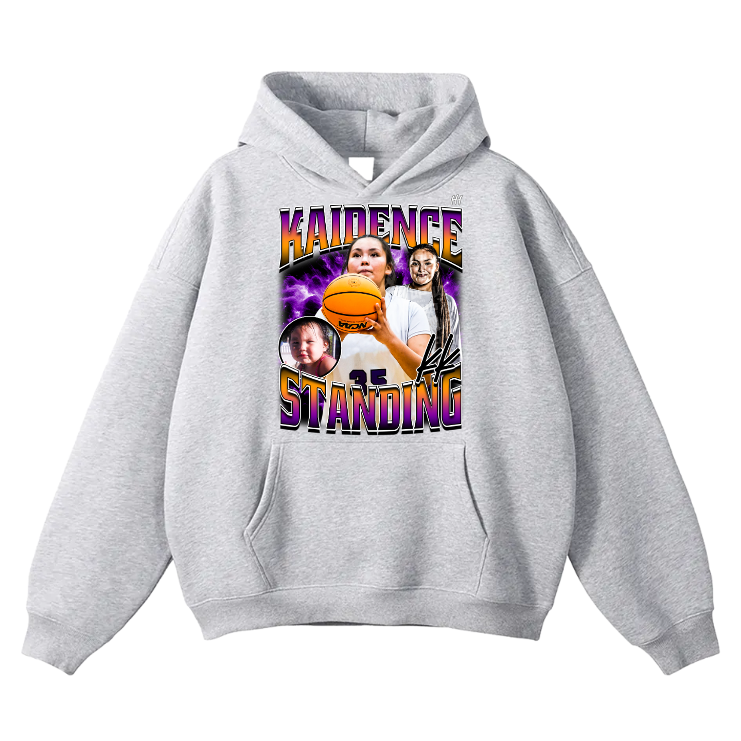 Kaidence Standing Oversize Fleeced Hoodie