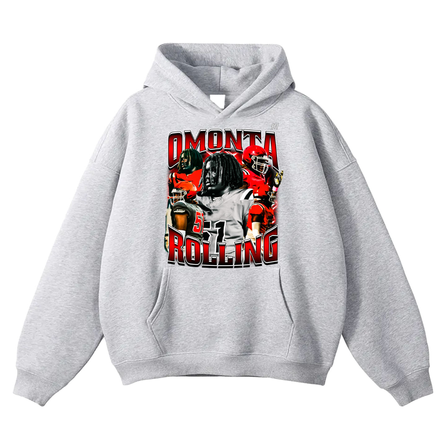 Omonta rolling Oversize Fleeced Hoodie