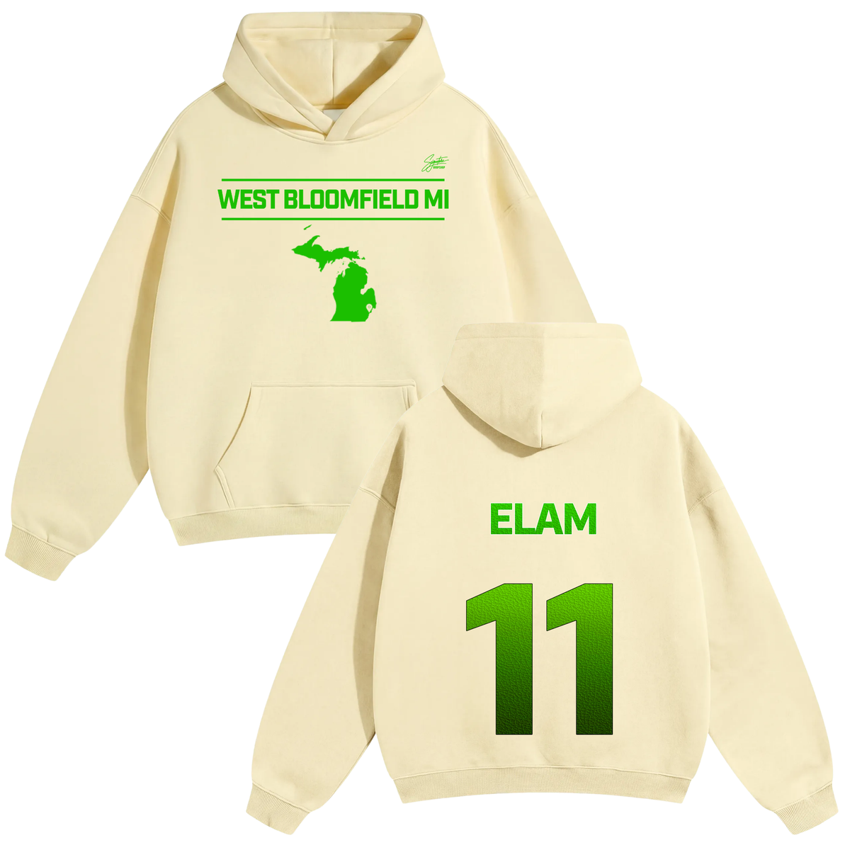 Solomon Elam Oversize Fleeced Hoodie