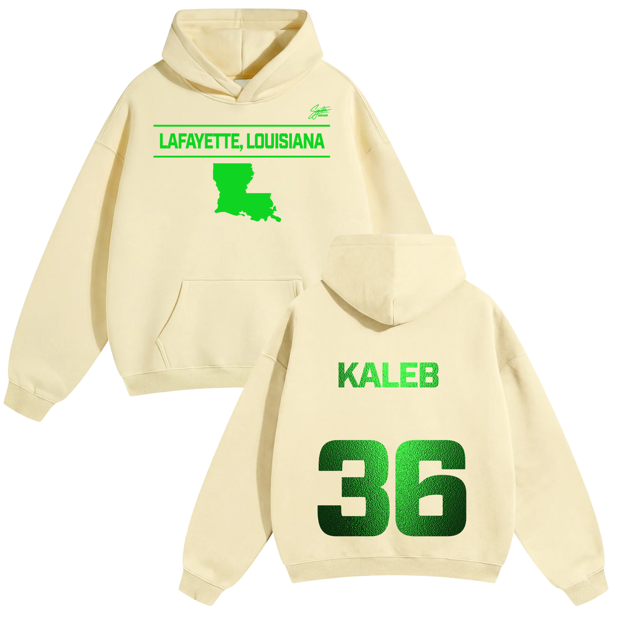 Kaleb Daniels Oversize Fleeced Hoodie