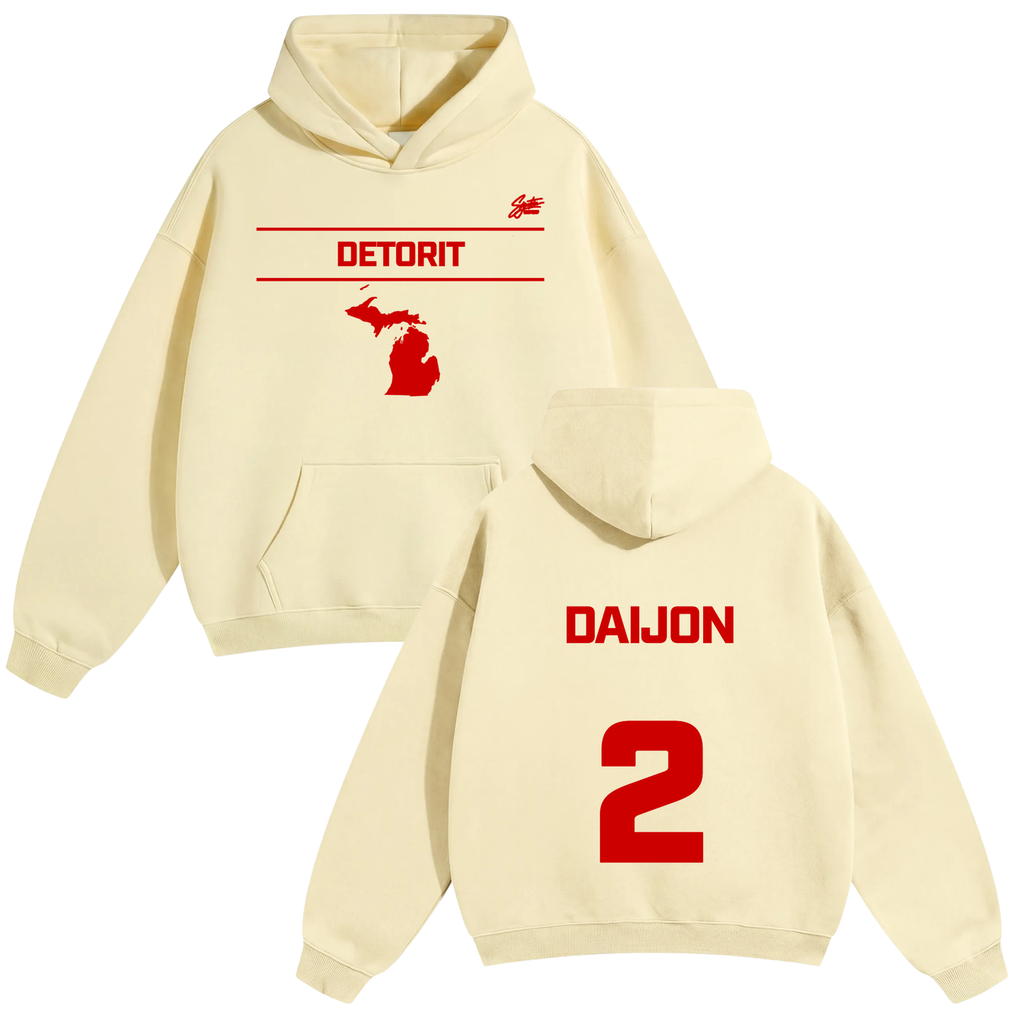 Daijon Williams Oversize Fleeced Hoodie