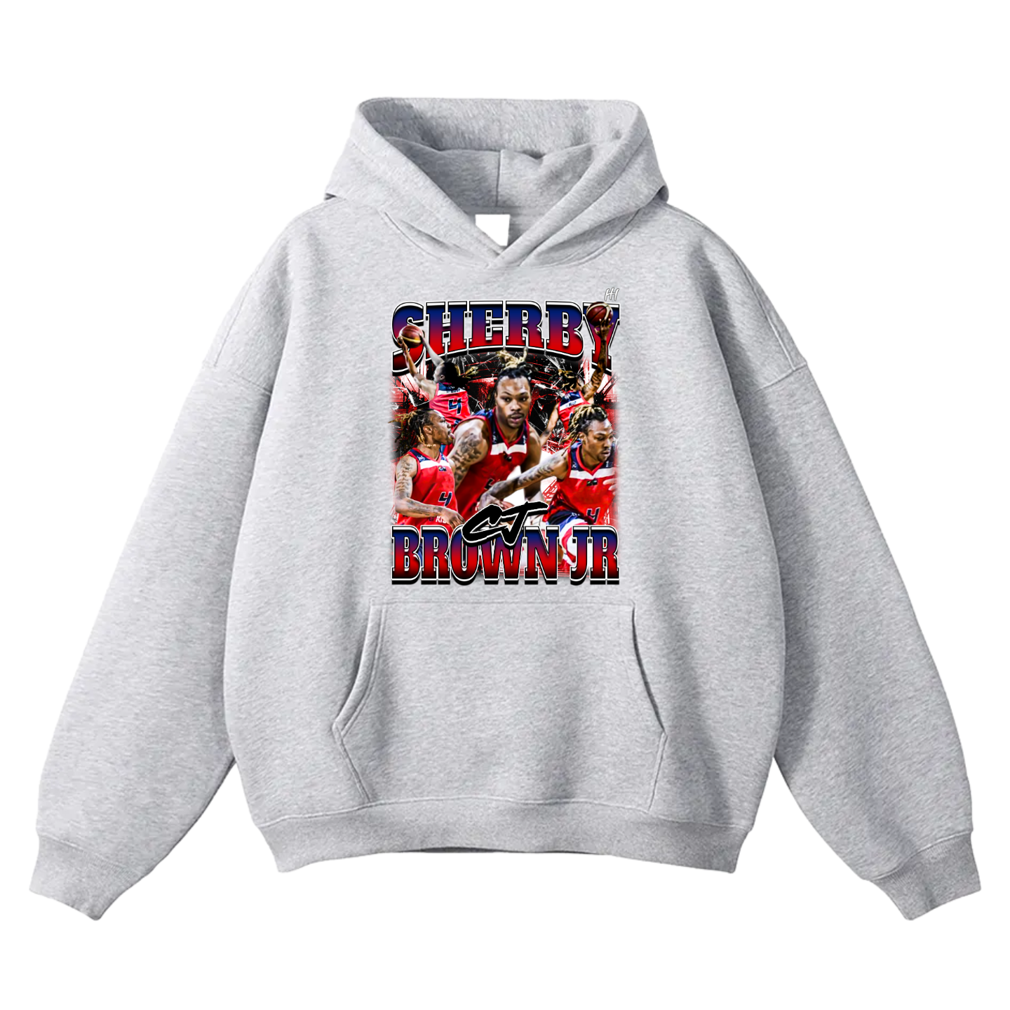 Sherby Brown Jr Oversize Fleeced Hoodie