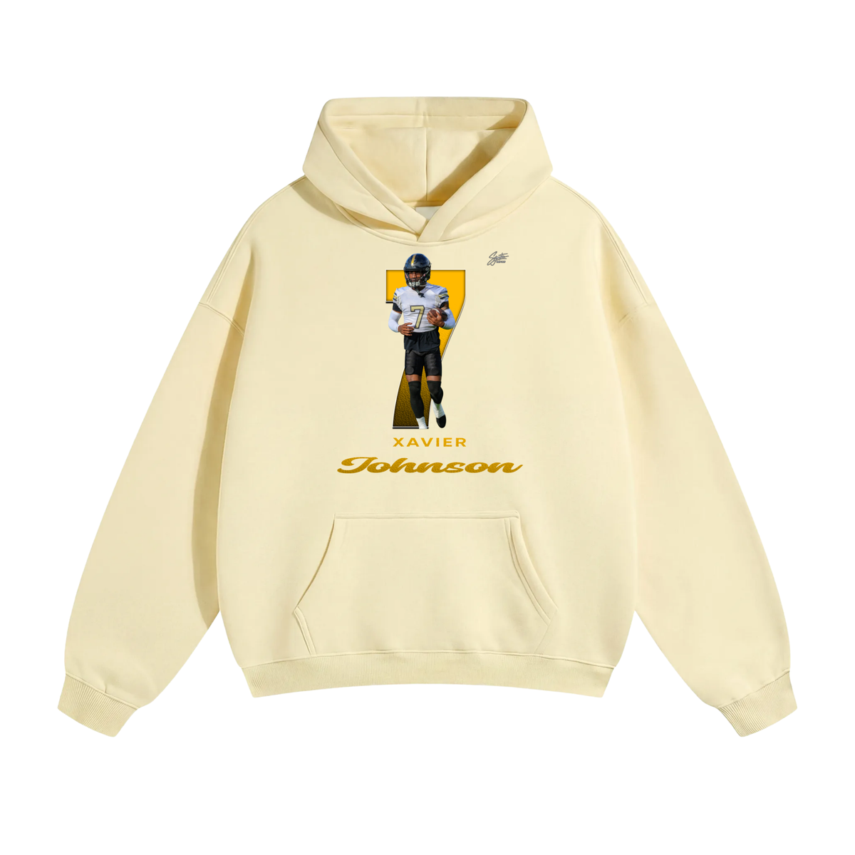 Xavier Johnson Oversize Fleeced Hoodie