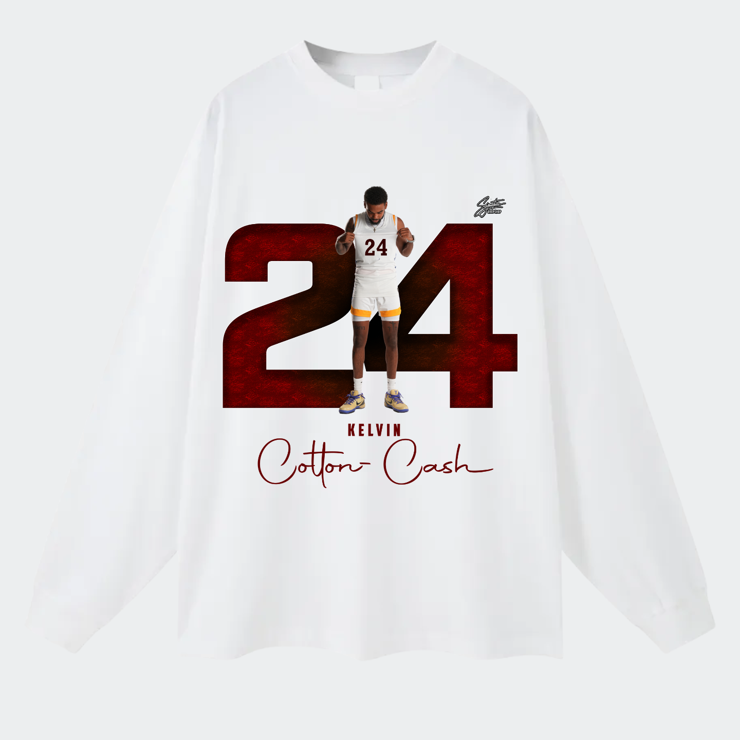 Kelvin Cotton-Cash Long Sleeve Tee