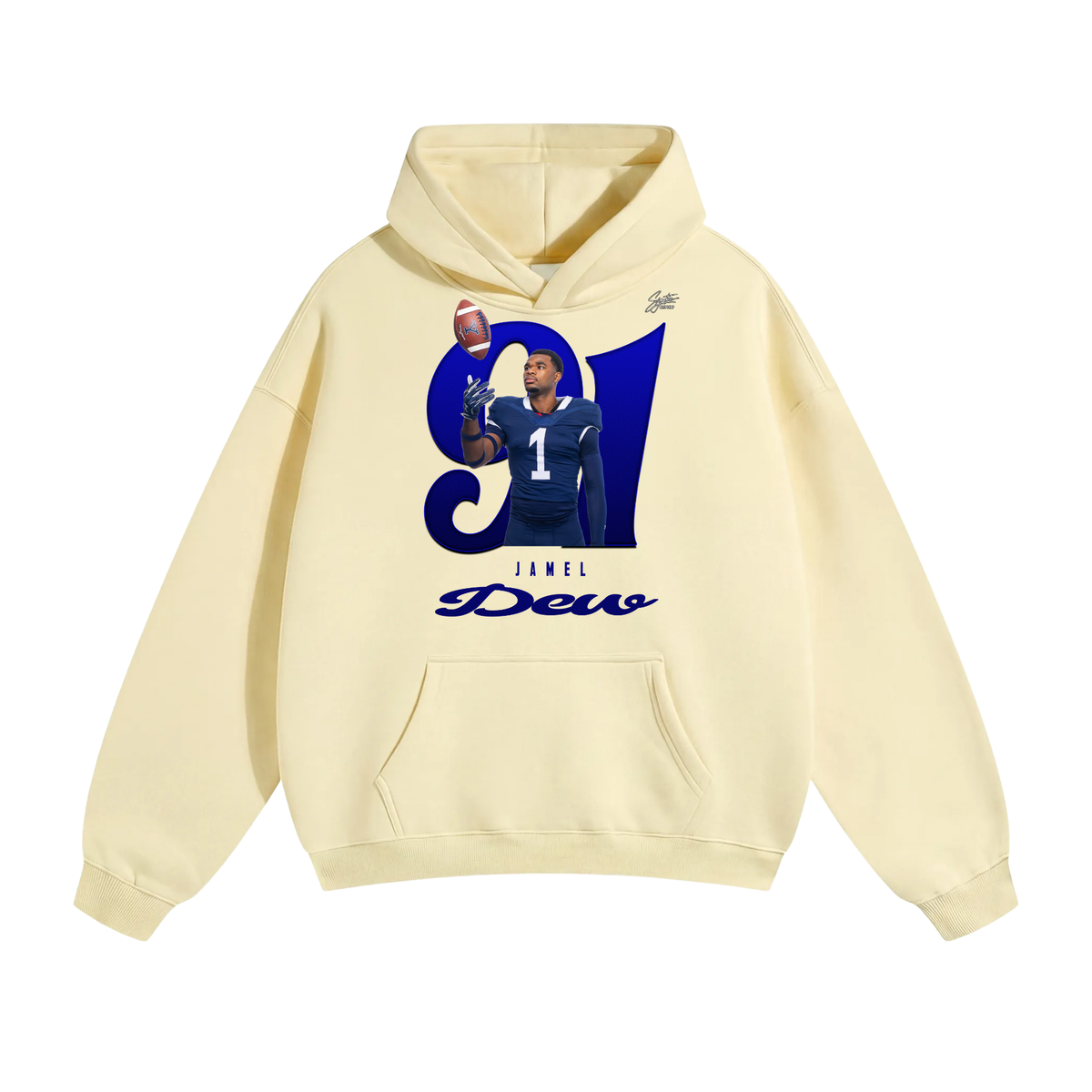 Jamel Dew Oversize Fleeced Hoodie