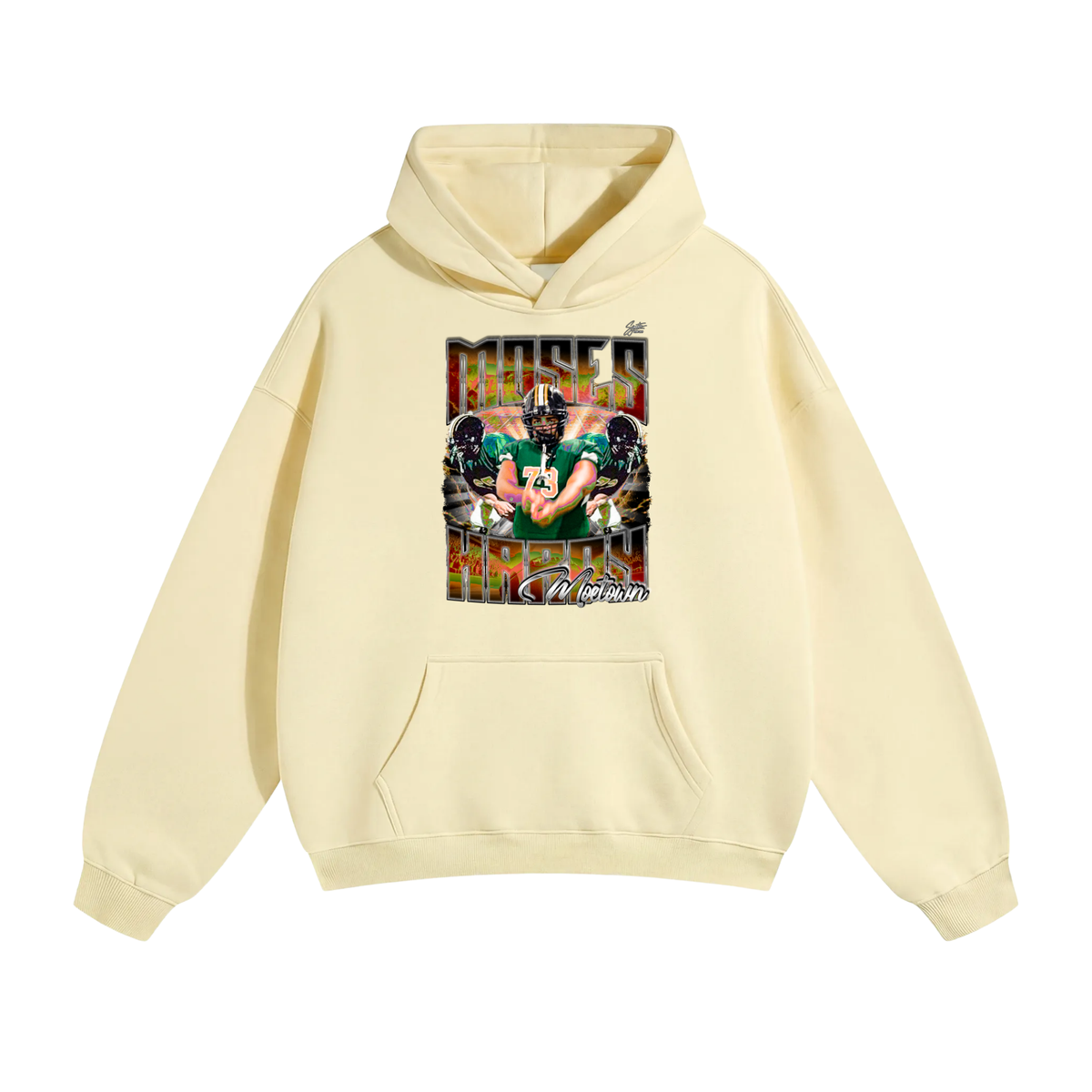 Moses Hardy Oversize Fleeced Hoodie