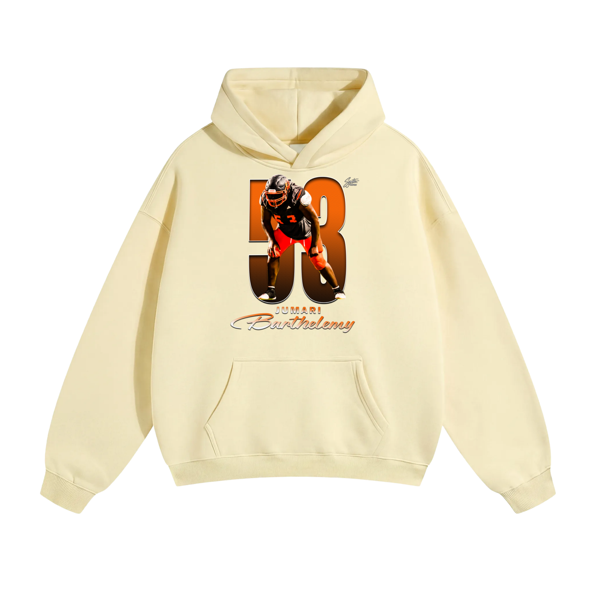 Jumari Barthelemy Oversize Fleeced Hoodie