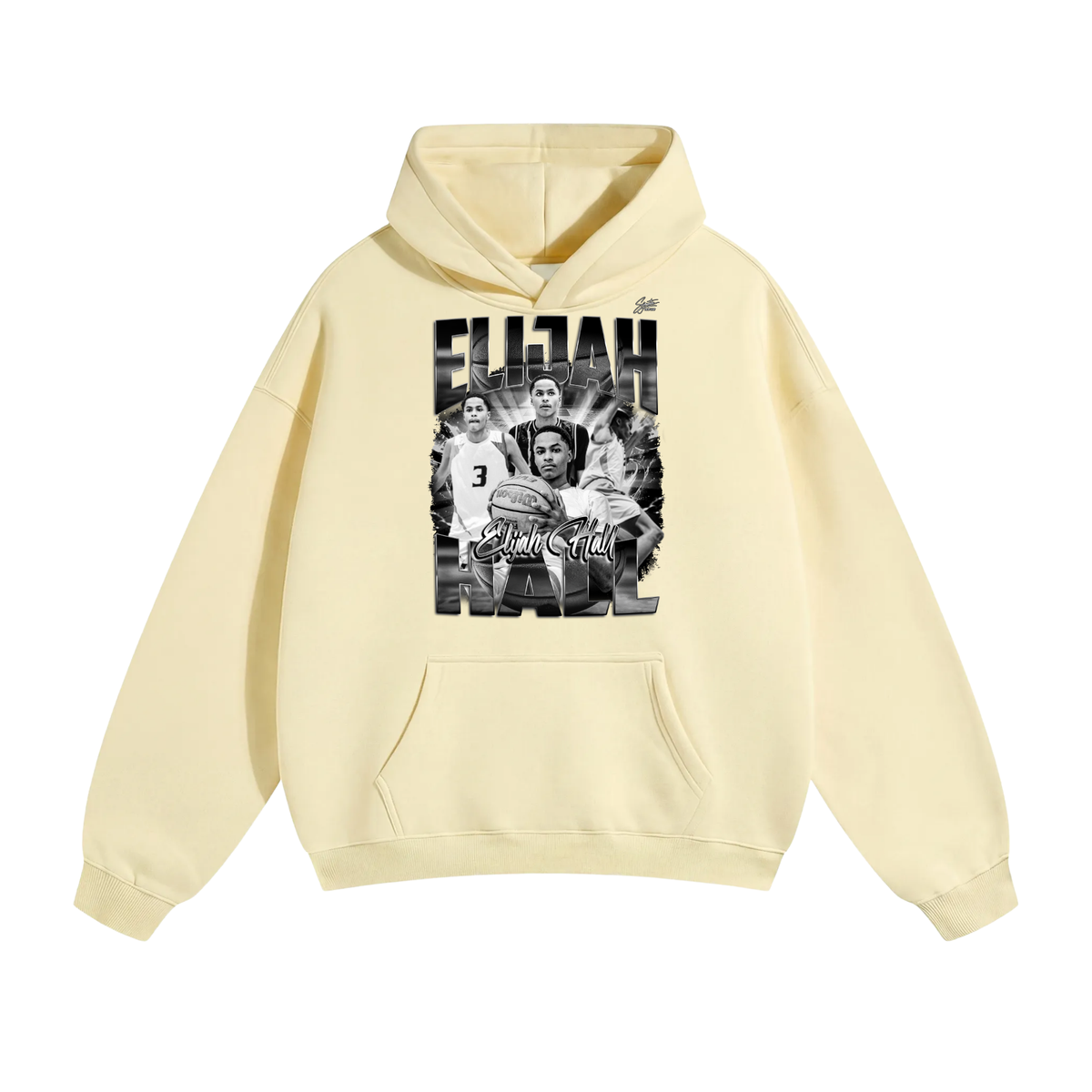 Elijah Hall Oversize Fleeced Hoodie
