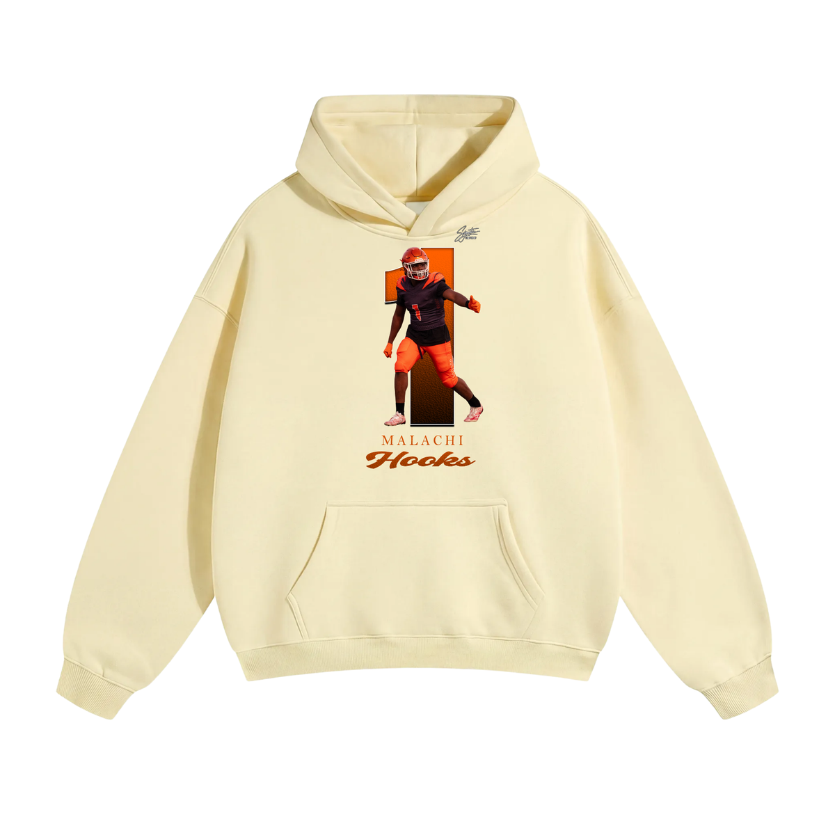 Malachi Hooks Oversize Fleeced Hoodie