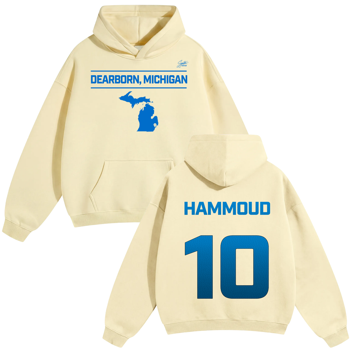 Isaac Hammoud Oversize Fleeced Hoodie