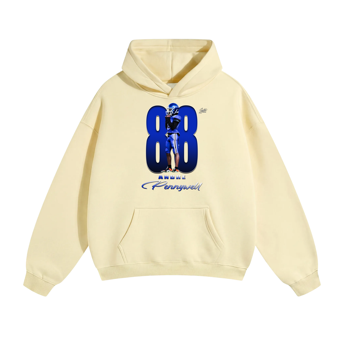 Andre Pennywell Oversize Fleeced Hoodie