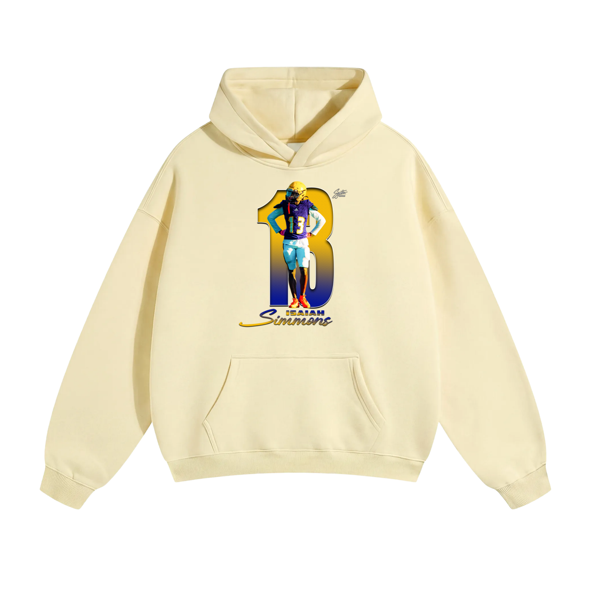 Isaiah Simmons Oversize Fleeced Hoodie