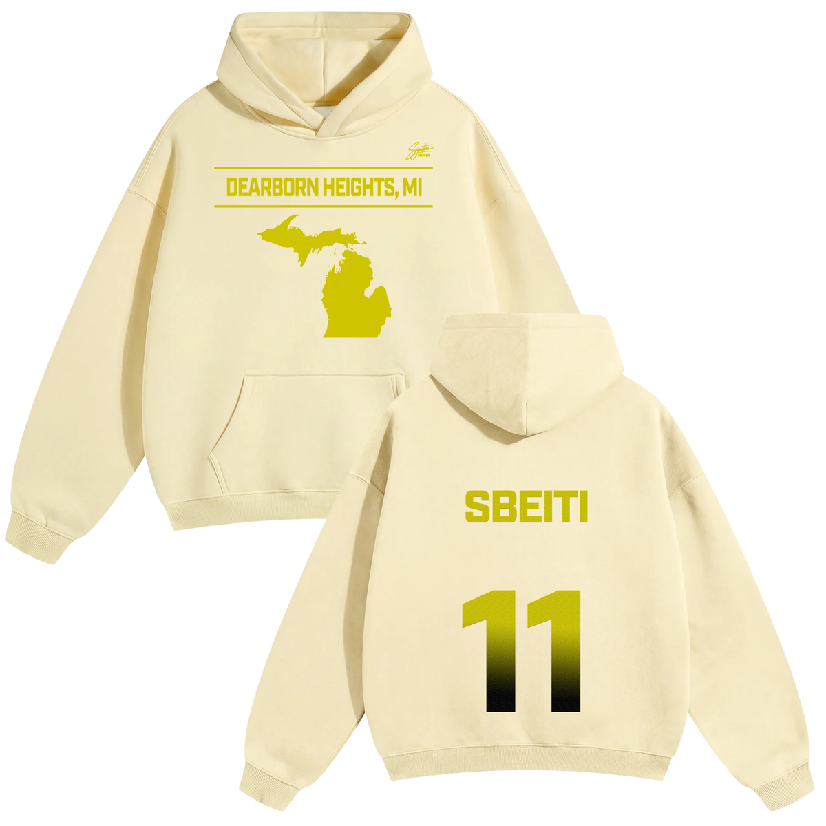 Hussein Sbeiti Oversize Fleeced Hoodie