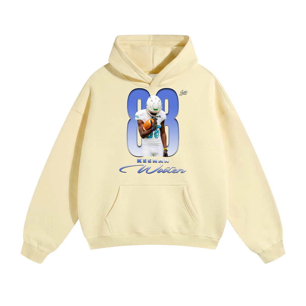 Keenan Wooten Oversize Fleeced Hoodie