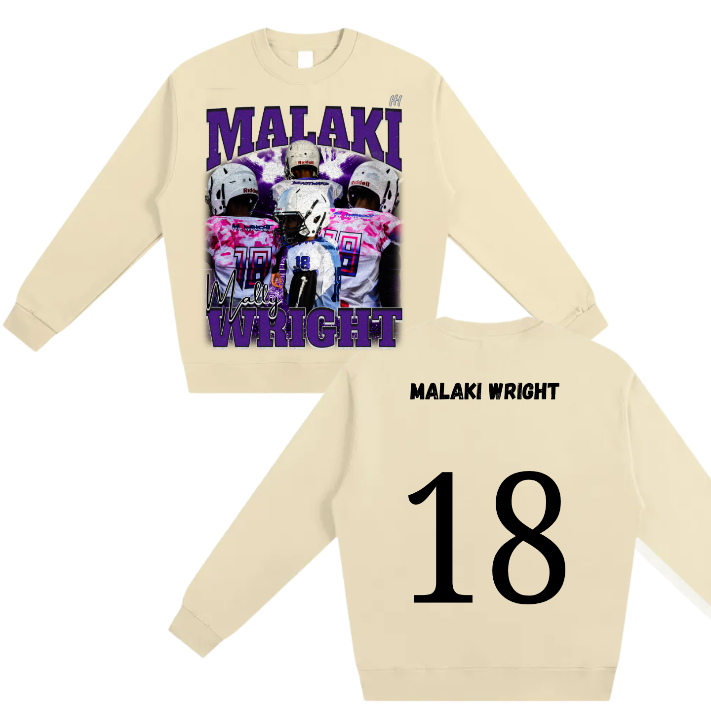 Malaki Wright Heavyweight Crewneck Sweatshirt