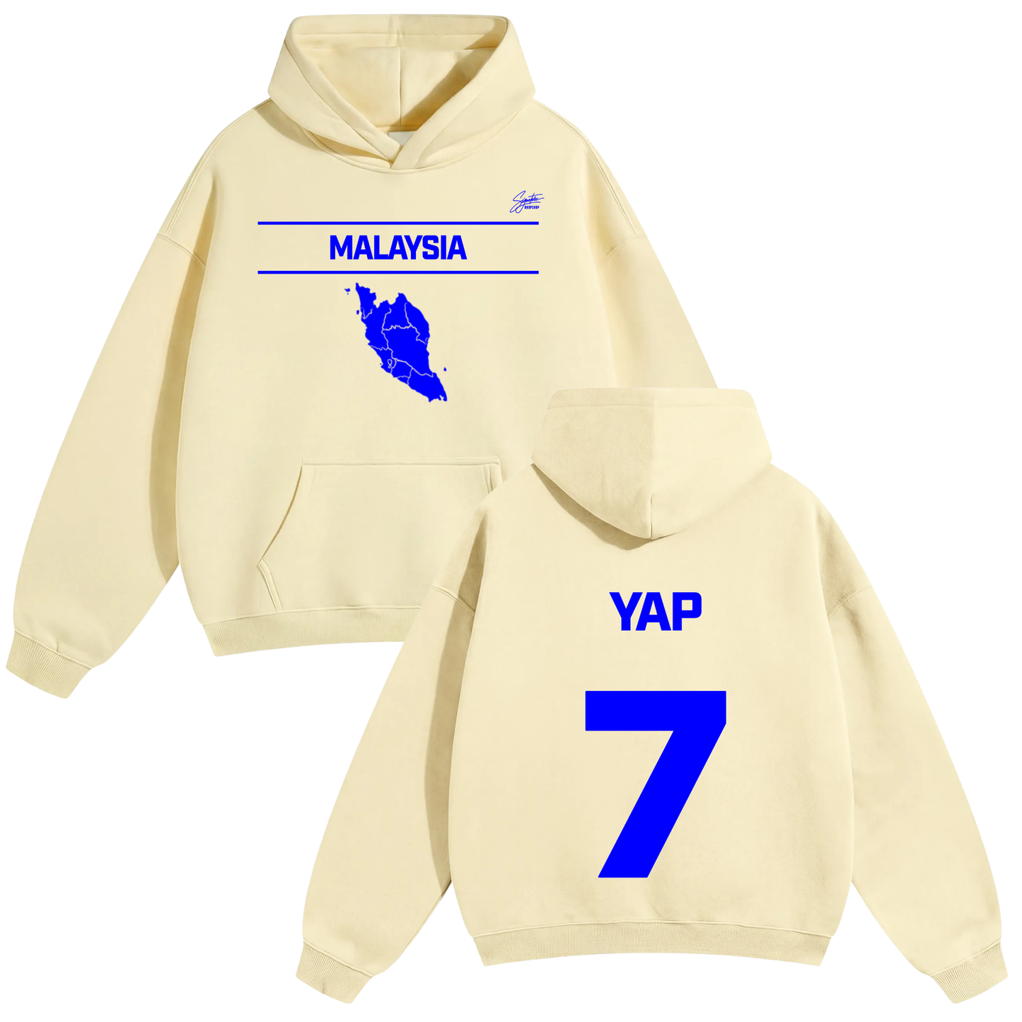 Hao Yu Yap Oversize Fleeced Hoodie