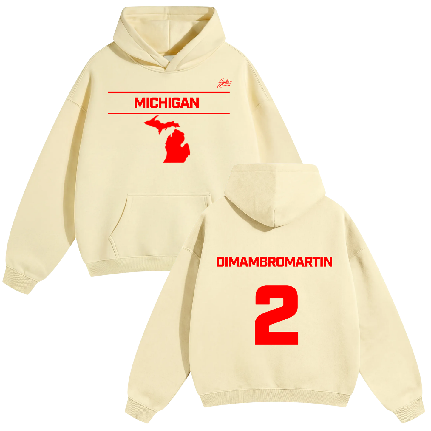 Bruce Dimambromartin Oversize Fleeced Hoodie