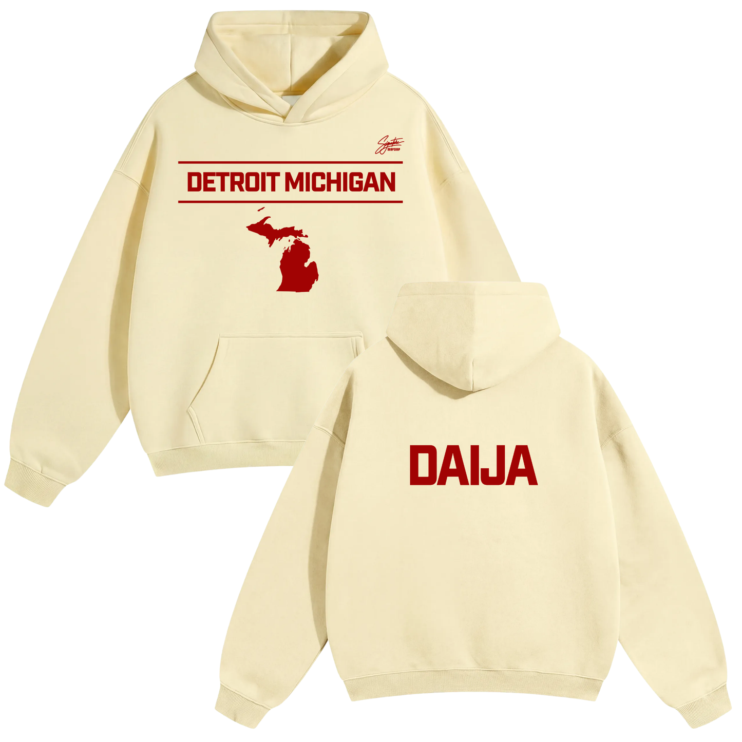 Daija Harper Oversize Fleeced Hoodie