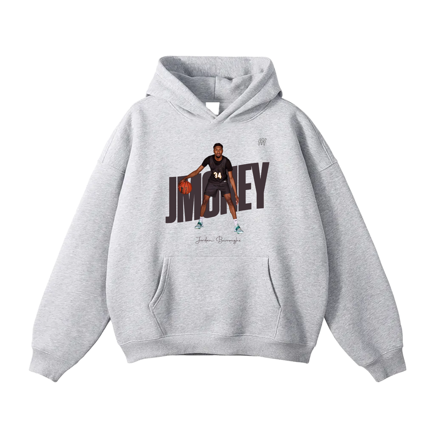 Jordan Burroughs Oversize Fleeced Hoodie