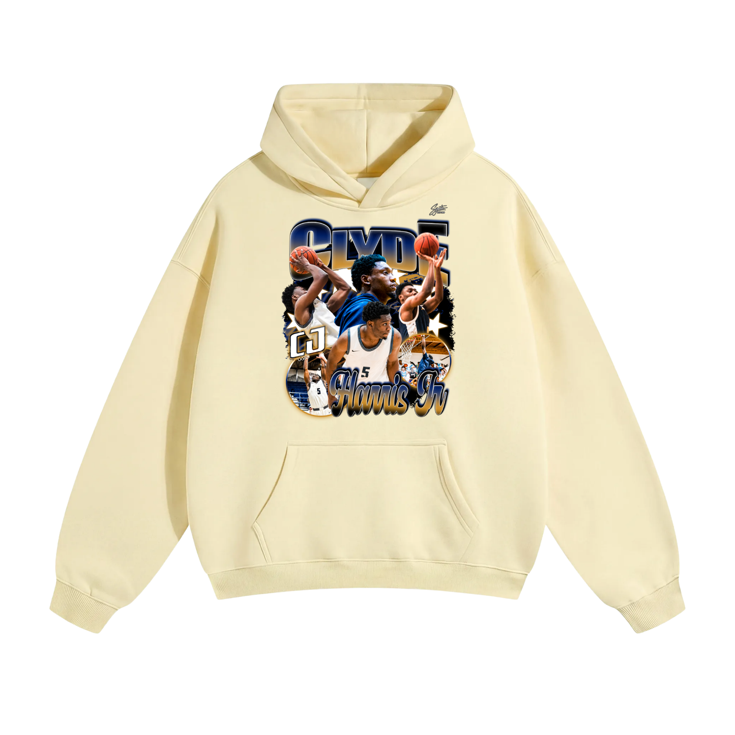 Clyde Harris Jr Oversize Fleeced Hoodie