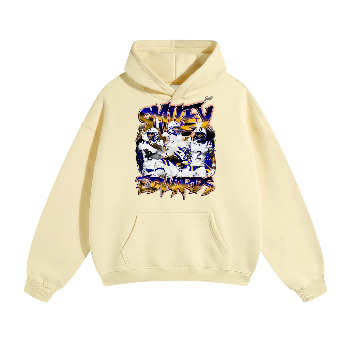 Smiley Edwards Oversize Fleeced Hoodie